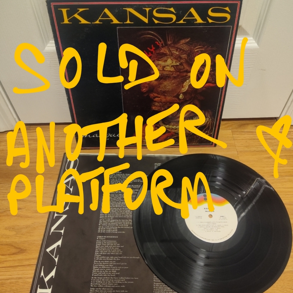 Kansas Masque 33 LP Album. Vintage.VGC.
